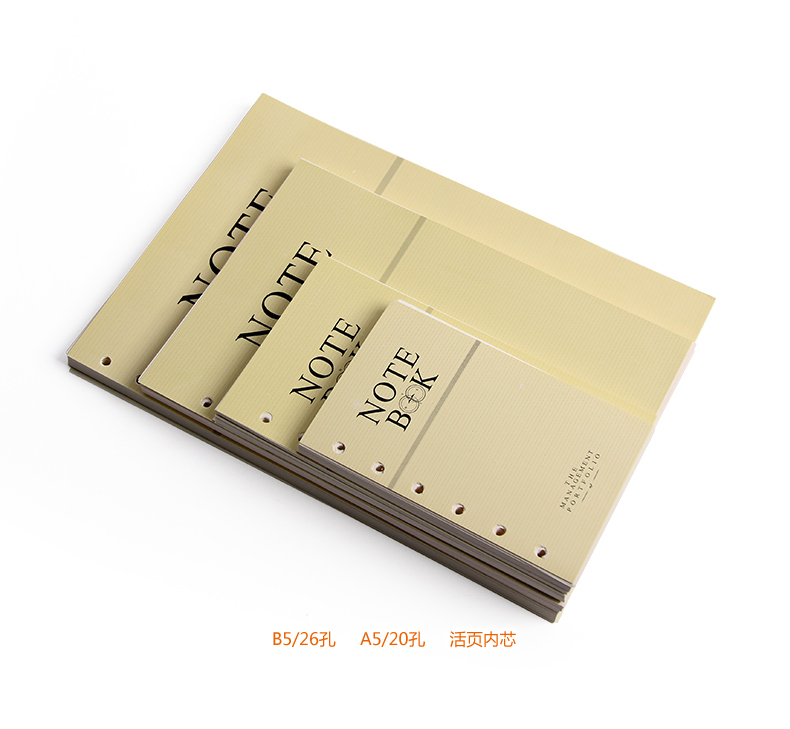 道林纸替芯a5横线活页本