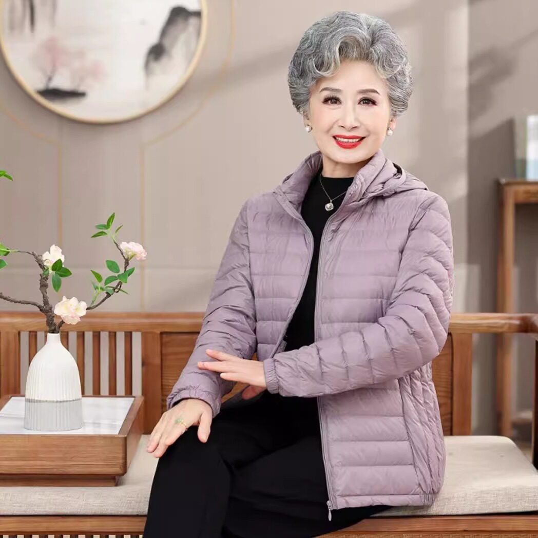 2024新款中老年轻薄羽绒服