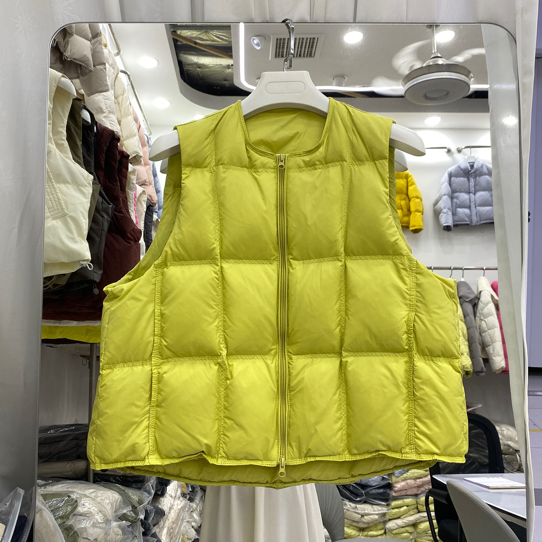 秋冬韩版宽松无领羽绒服女马甲短款加厚保暖小个子背心外套