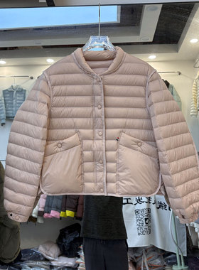 精品90绒MK棒球领短款轻薄羽绒服女秋冬新款小个子大口袋洋气排骨