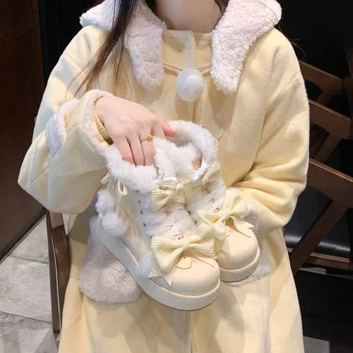 秋冬新款Lolita鞋软妹靴子