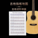 民谣电木吉他指板地图 古典简谱唱名音名图音符初学入门 音阶图解