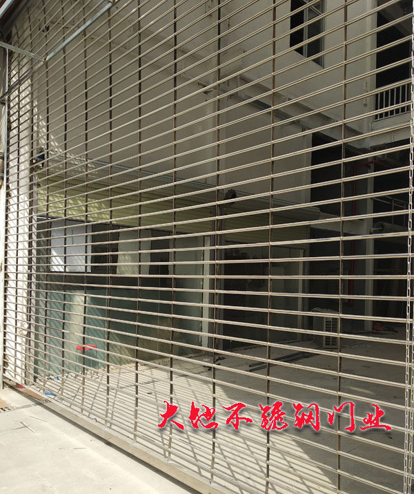 电动遥控304不锈钢卷闸门直吊通花卷帘门卷闸通风透气镂空防盗门