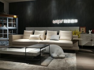 雅致空间康纳利头层牛皮3米5沙发郑州实体店清样出理