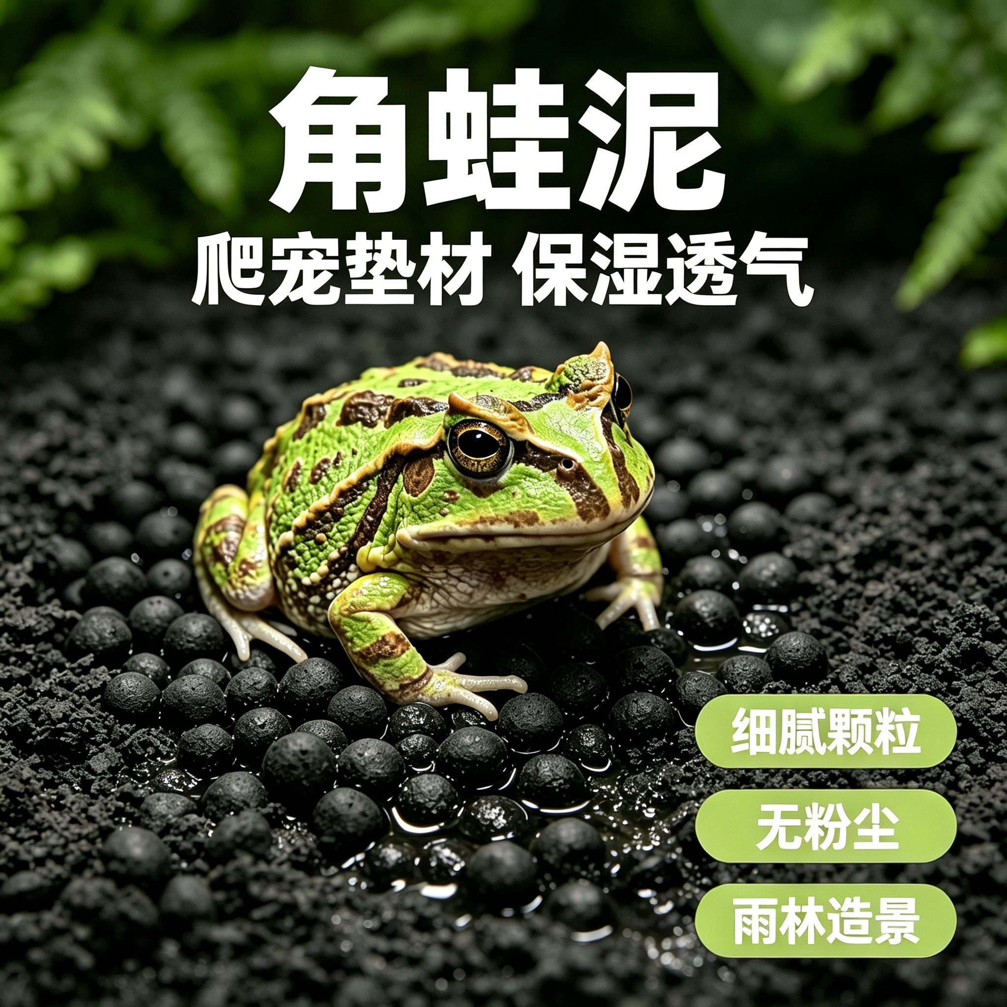 角蛙泥苔藓垫材透气保湿造景