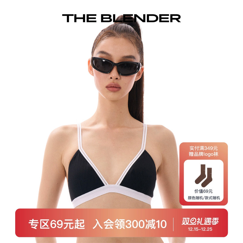 Theblender镂空肩带性感文胸