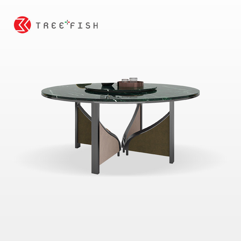 木子鱼意式极简大理石餐桌2024新款大户型别墅高端奢华轻奢圆桌,住宅家具,大理石餐桌,淘宝优惠券,粉丝福利购,淘宝优惠卷