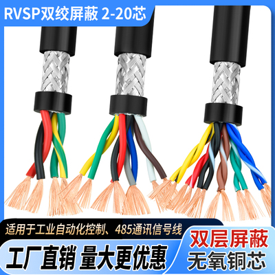 纯铜rvsp485通讯信号线平方
