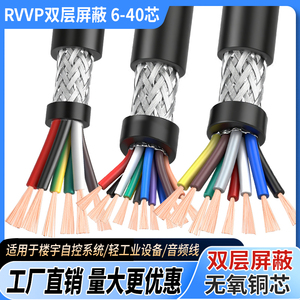 蓝业纯铜信号软电缆线