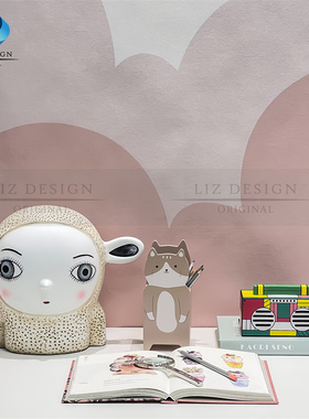 小清新样板房卡通装饰品摆件套装