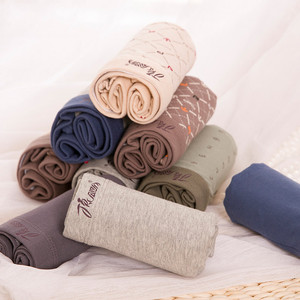 顶呱呱男士内裤中腰平角裤春夏季透气舒适纯棉弹力三条装青年底裤