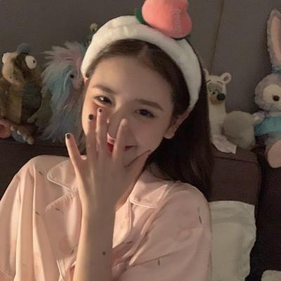 人间水蜜桃 超萌可爱宽边洗脸专用发带式发箍加宽头箍女2025新款