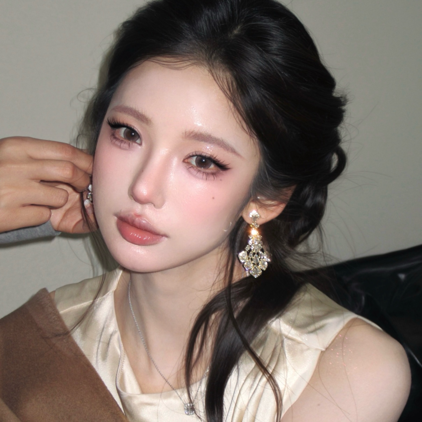 财阀千金韩系高级感轻奢大耳环女