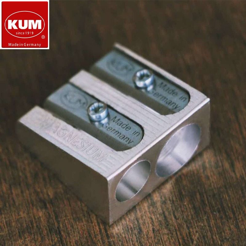 德国KUM库姆475 锋利刀刃8+11mm学生削笔刀镁金属2孔卷笔刀,文具电教/文化用品/商务用品,削笔刀,淘宝优惠券,粉丝福利购,淘宝优惠卷