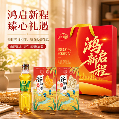 鸿启新程2027新年粮油礼盒送礼