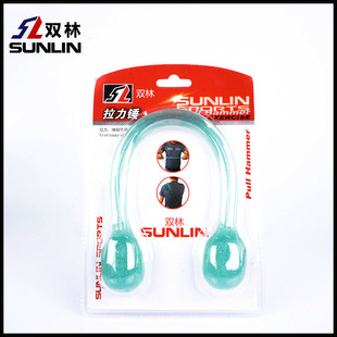 正品双林拉力锤TPR健身拉力器绳瑜伽健美健身带室内健身器材