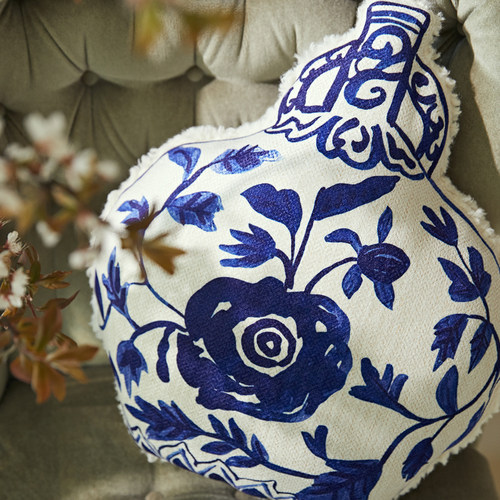 偏爱集青花设计感异形抱枕