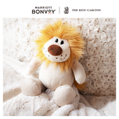 丽思卡尔顿酒店毛绒小狮子玩偶礼物卧室客厅办公室玩具公仔摆件