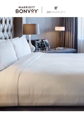 JW万豪酒店四件套PISCES系列贡缎家纺套件白