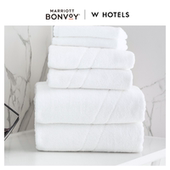 卫浴面巾方巾 全棉吸水加厚亲肤大浴巾 W酒店 纯棉斜条纹毛巾组合