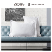 丽思卡尔顿枕套芙蕾特frette五星级酒店全棉一对纯棉大号枕头套