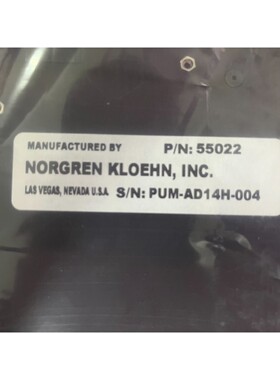 NORGREN KLOEHN P/N: 55022 Motorized Smart Pump D 3255/51