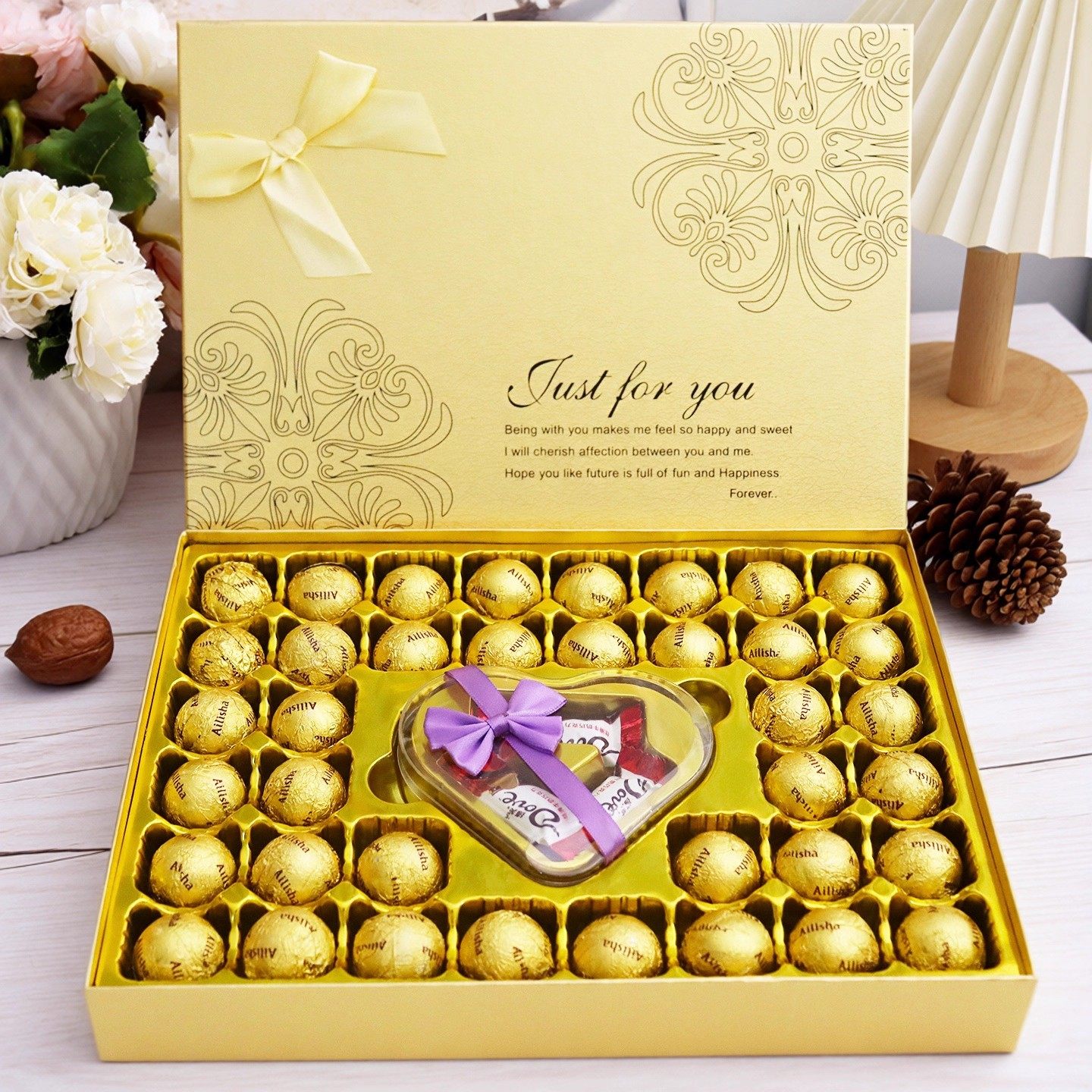 德芙巧克力礼盒装零食糖果元旦新年生日礼物送男生女生女朋友儿童