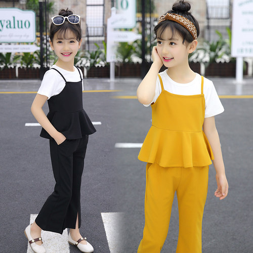 女童三件套精灵脚丫韩版夏季