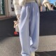 温暖松弛感松紧腰宽松卫裤 遛弯卫裤 高品高弹世博绒