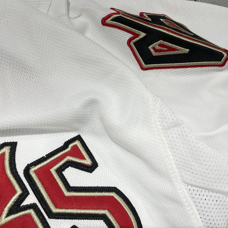 하라주쿠 BF 힙합 스타일 자수 문자 맞춤 패턴 야구 유니폼 반팔 카디건 대형 자켓 스트리트 저지 유행