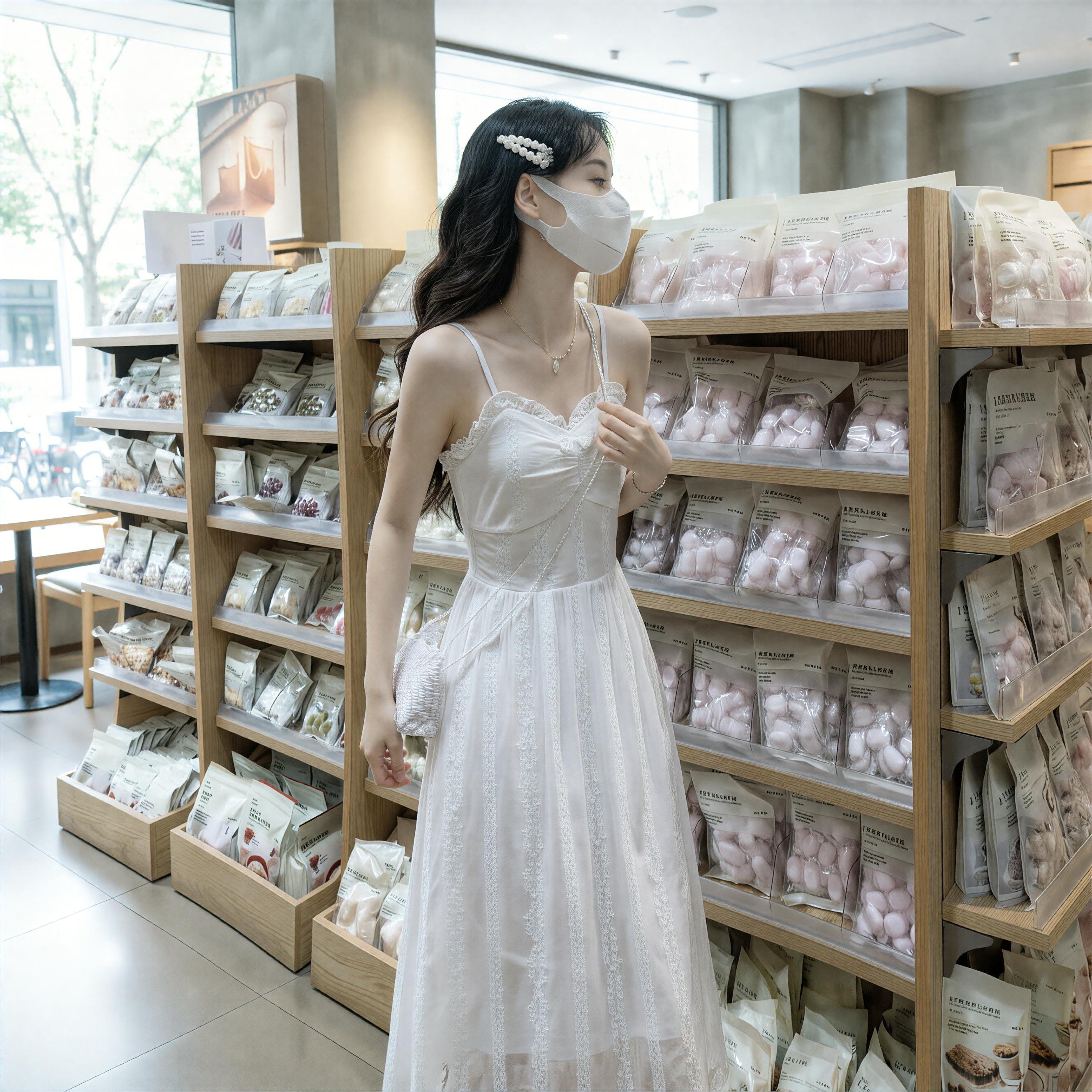 法式初恋白色吊带连衣裙夏季小个子森系田园新款收腰吊带裙裙子