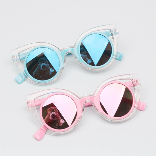 Детские модные милые солнцезащитные очки подходит для мужчин и женщин для раннего возраста, в корейском стиле, защита от ультрафиолета