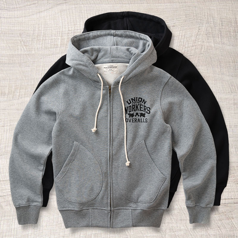 美式阿美咔叽连帽开衫卫衣