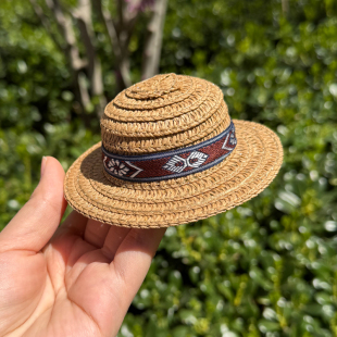 饰草帽 车内装 蔚来汽车NOMI帽子装 饰et7es6es8ec6ec7et5民族风夏季