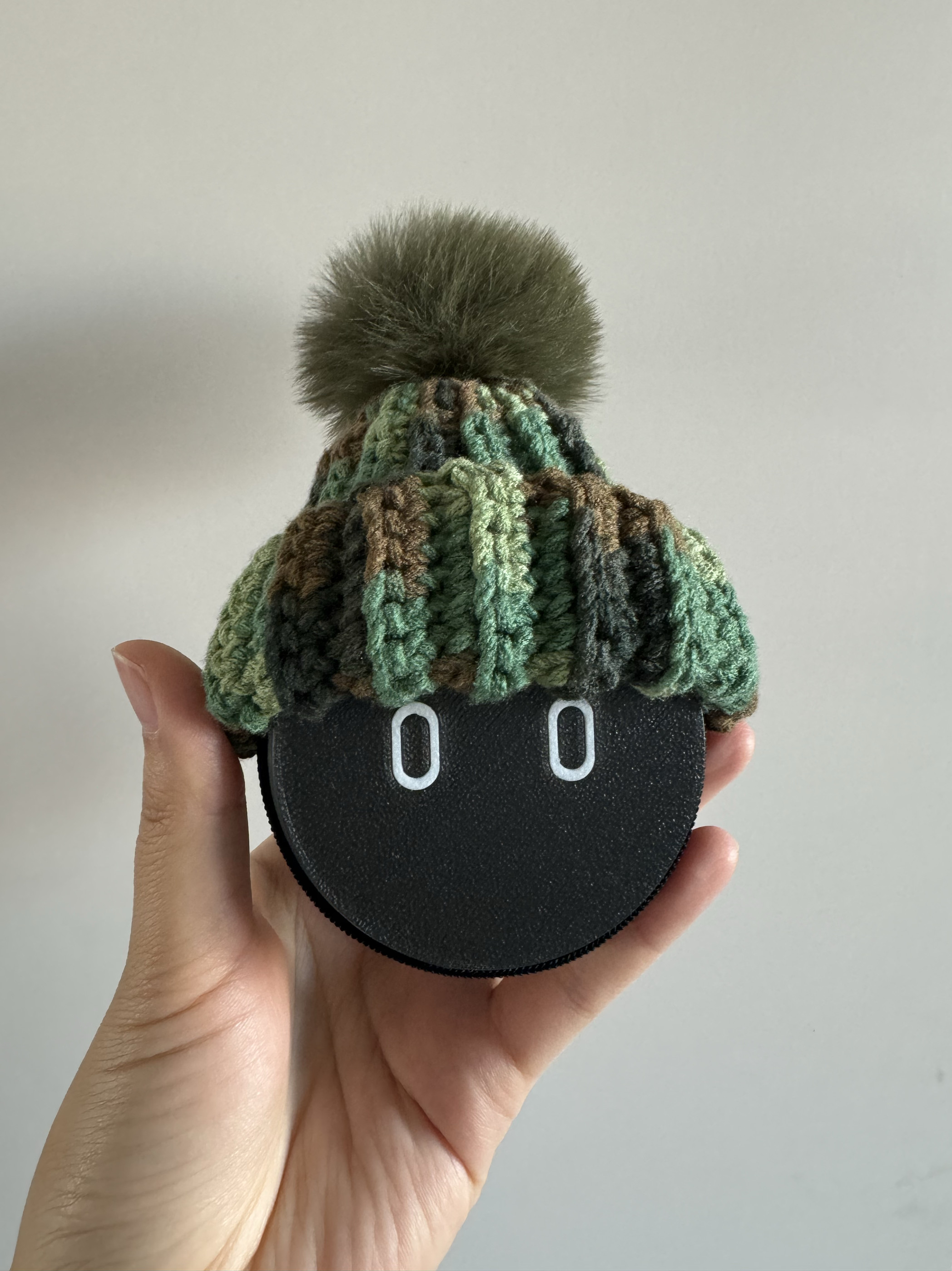 蔚来汽车nomi帽子军绿色迷彩帽es7/et7/es6/es8ec6内饰装饰毛线帽