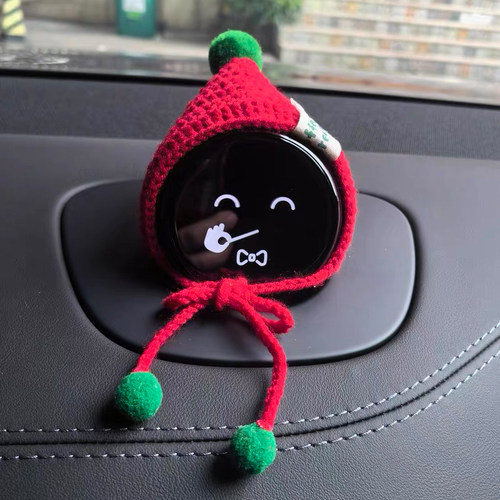 蔚来NOMI圣诞帽圣诞节可爱装饰品帽子手工中控台摆件车载头饰创意