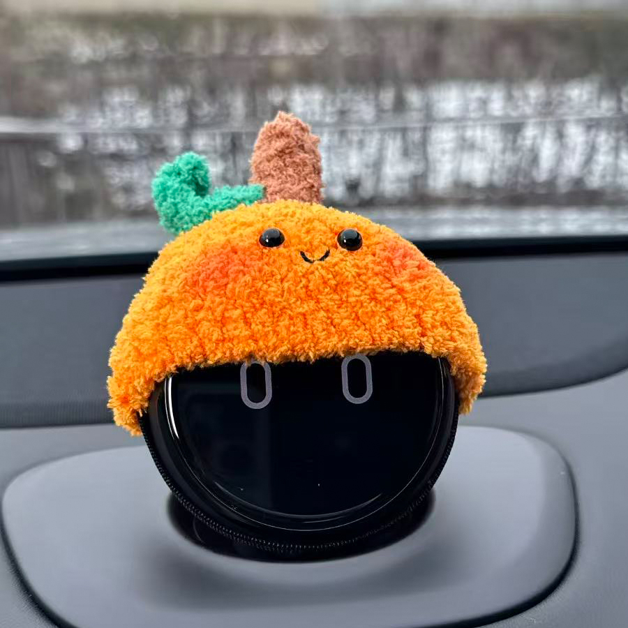 蔚来汽车nomi的帽子es6es78ec6ec7et5t机器人可爱小橙子装饰帽