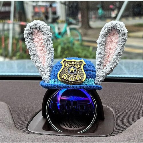 问界M5M7M6M8M9小艺音响帽子智界S7R7S9尚界H5车内装饰帽兔子警官