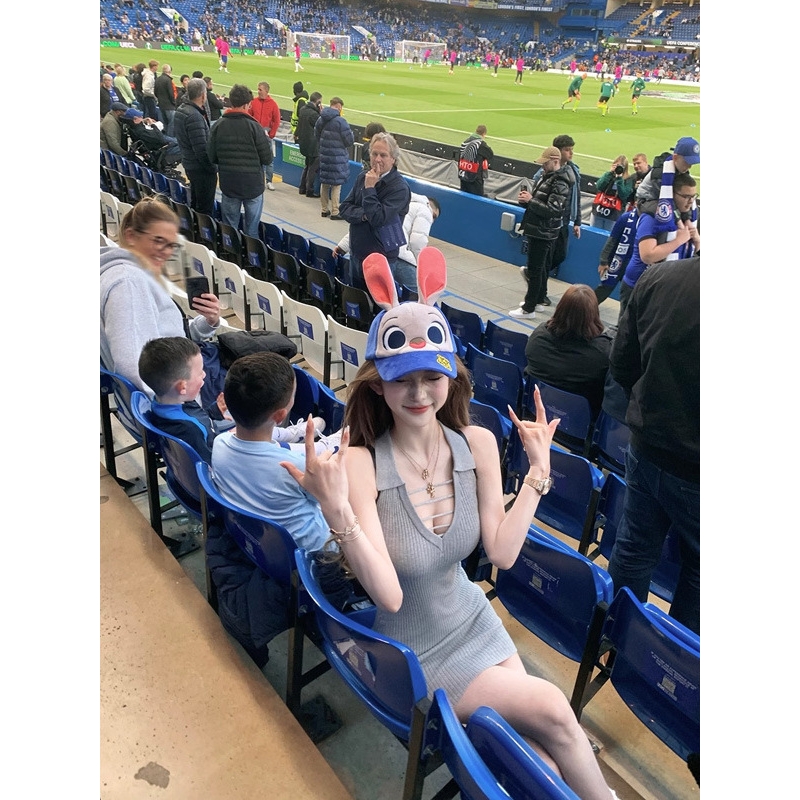 JMSHOP 鬼马天菜 纯欲V领显瘦polo领针织修身包臀短款连衣裙