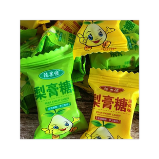 陈果佬梨膏糖正宗手工润喉糖含清凉薄荷护嗓清爽砂板糖休闲零食