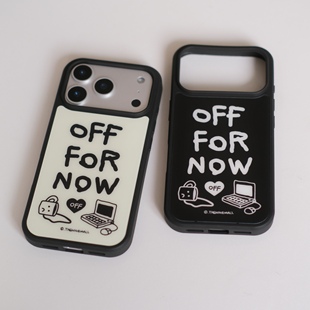 趣味小众英文黑框磨砂玻璃磁吸手机壳适用苹果iPhone17promax手机壳16pro黑边手机壳15pro全包简约ins14