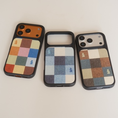 小众ins复古格子黑框小羊皮磁吸手机壳适用苹果iPhone17promax手机壳16pro黑边手机壳15pro全包百搭14高级17