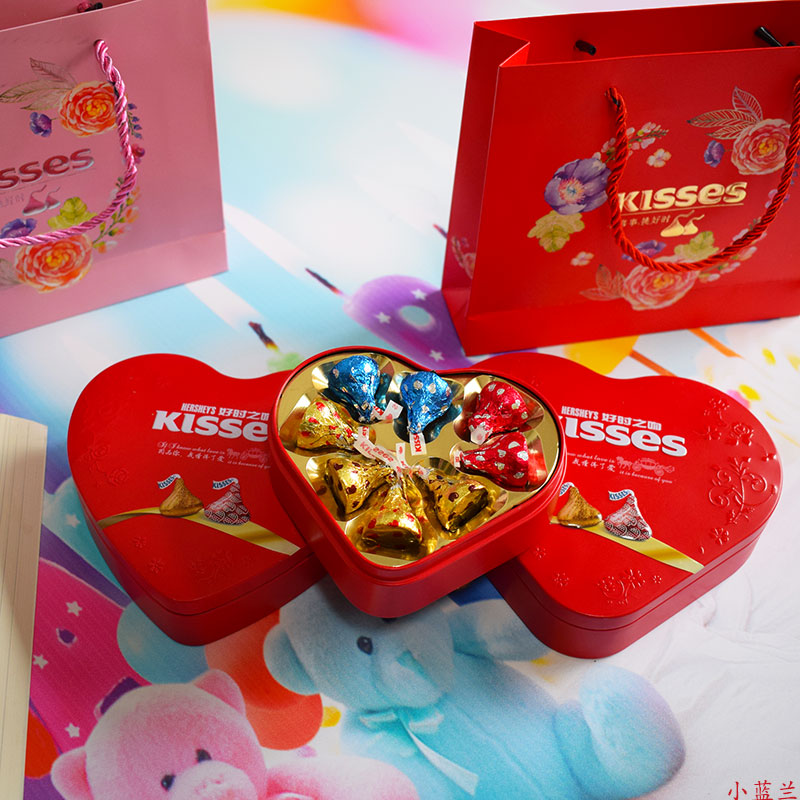 好時kisses巧克力婚禮喜糖盒心形成品含糖結婚慶滿月糖果伴手禮盒在類目 零食/堅果/特產, 糖果零食/果凍/布丁, 喜糖中 - 來自Buy2taobao.com提供專業的淘寶代購服務