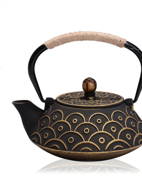 铸铁壶博古架茶楼玄关软装茶室新中式摆件创意家居装饰茶壶日式壶