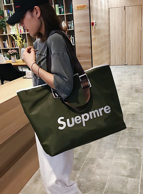 travel bag韩版手提短途旅行包 尼龙行李袋 女士防水大容量行李包