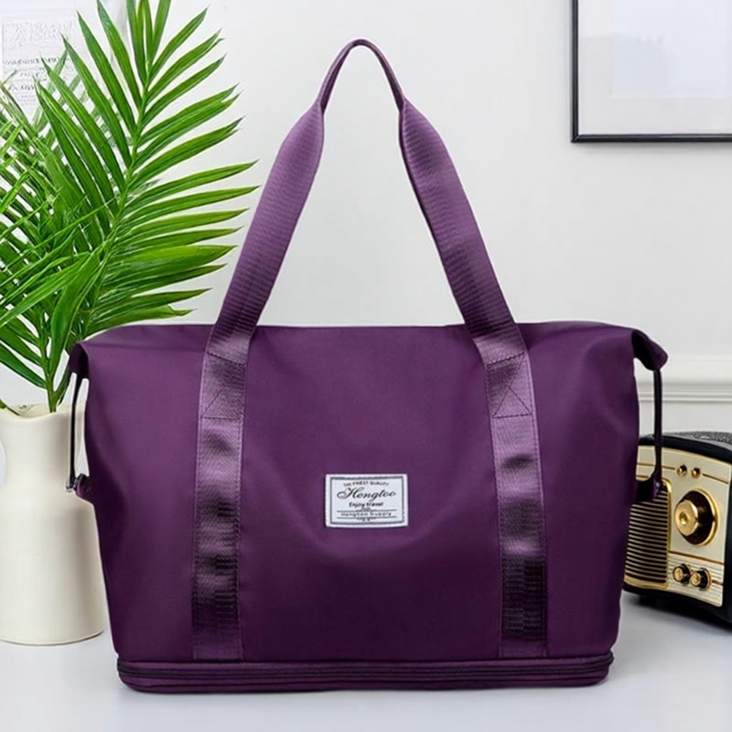 短途旅行包女轻便高颜值大容量手提防水收纳袋运动健身包可扩容