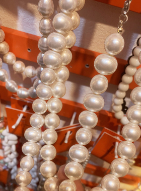 东大门韩国法式珍珠项链锁骨链女