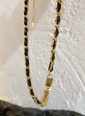 小众高级设计感轻奢钛钢项链