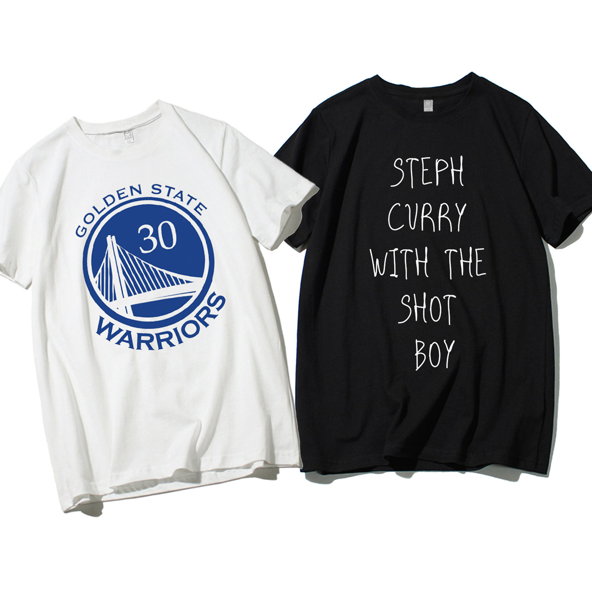 StephenCurry斯蒂芬库里30纯棉球衣短袖NBA金州勇士队萌神半袖T恤
