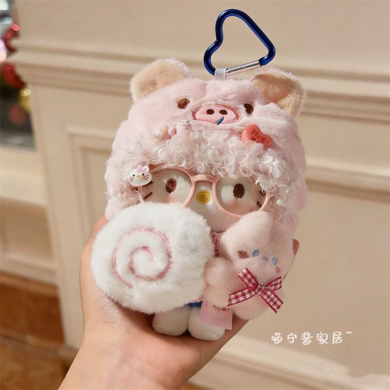 粉色卷毛猪猪Kitty包包挂